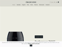 Tablet Screenshot of franconevini.com